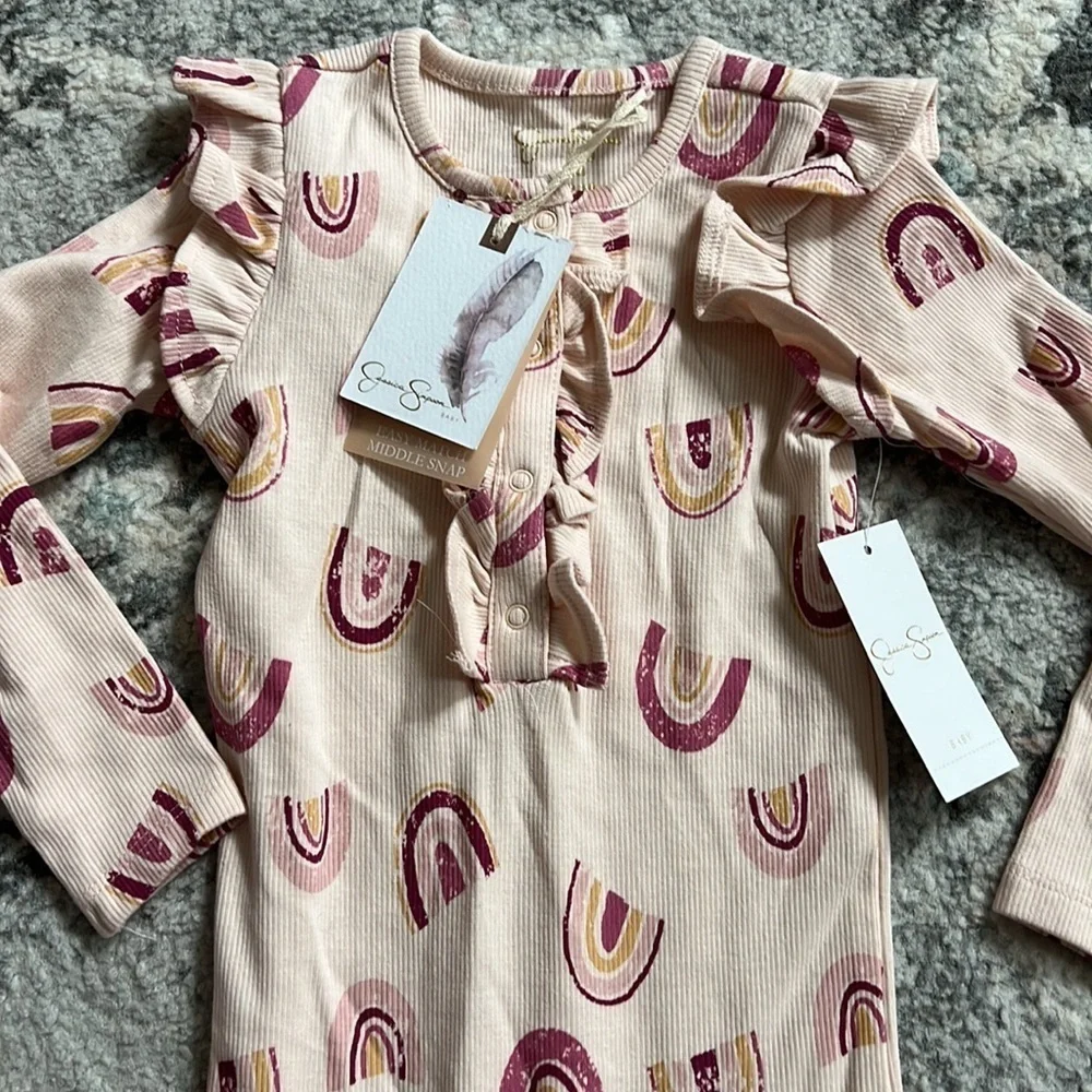 Jessica Simpson Rainbow Outfit